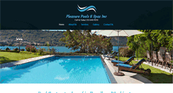 Desktop Screenshot of pleasurepoolsandspaswa.com